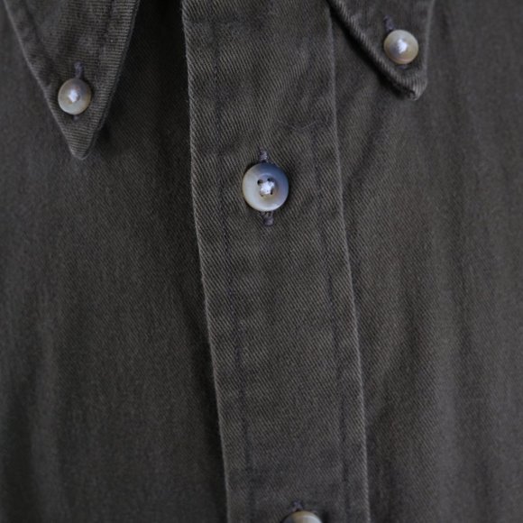 Vintage Nautica Men's XL Long Sleeve Button Down Shirt Brown - Picture 4 of 11